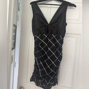 Maria bianca Nero ruched black dress. Size small worn once.